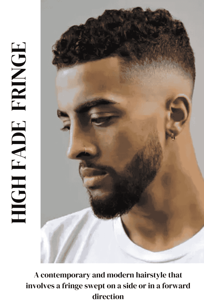High Fade Paired With Fringe