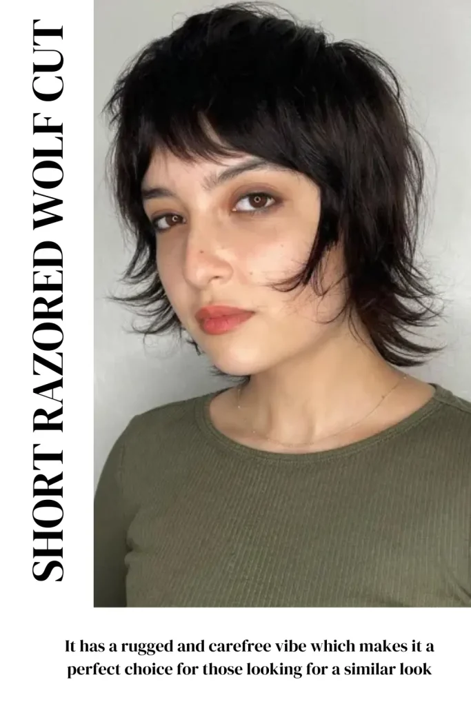 Short Razored Wolf Cut