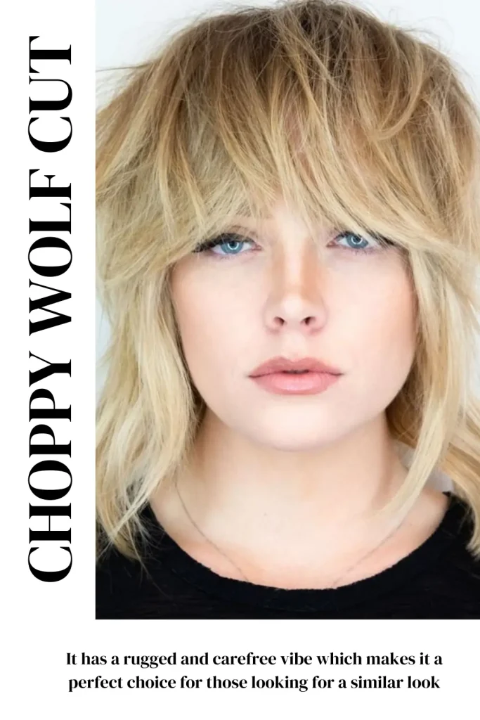 choppy wolfcut women