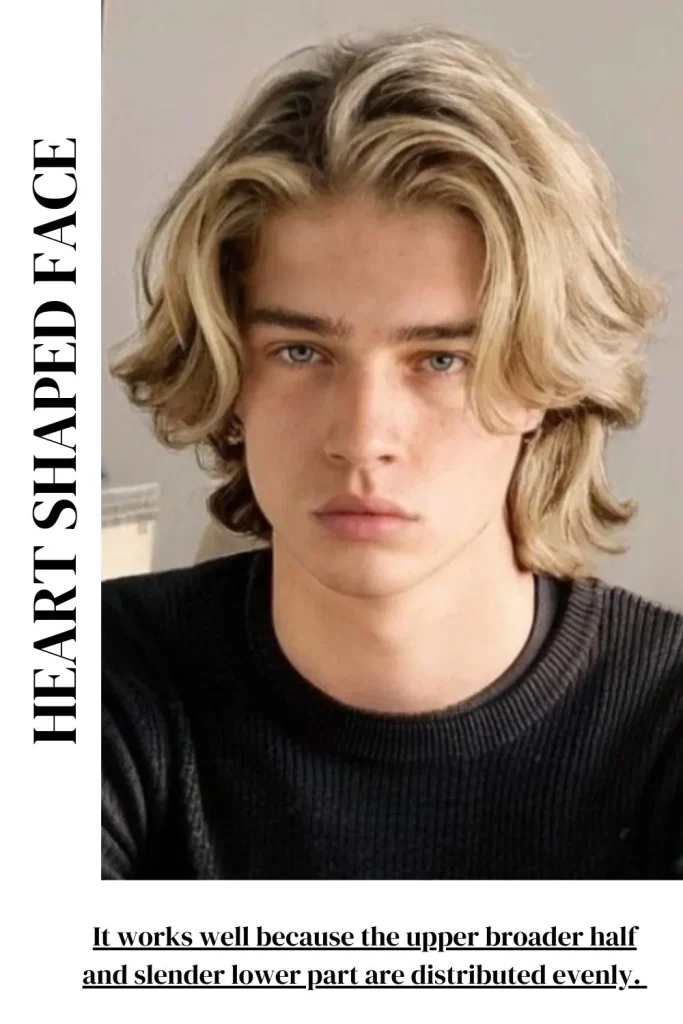 heart shaped face male