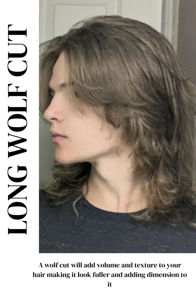 long wolf cut male