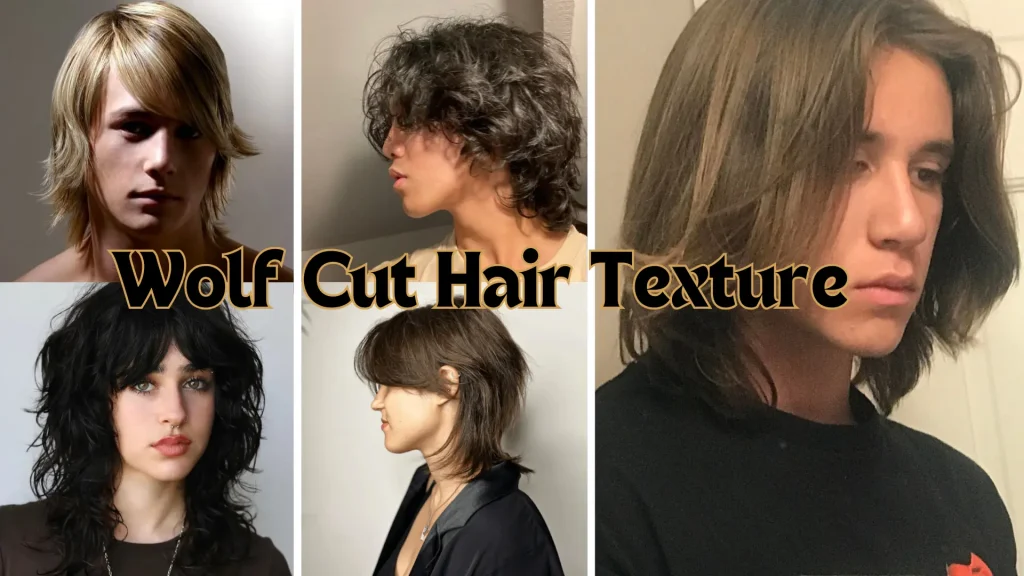 wolf cut hair texture
