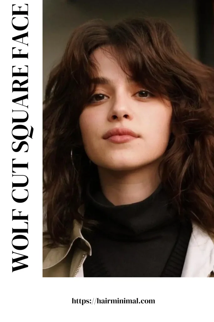 wolf cut square face female