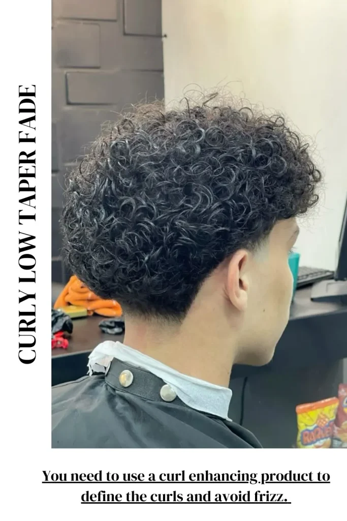 Curly Low Taper Fade