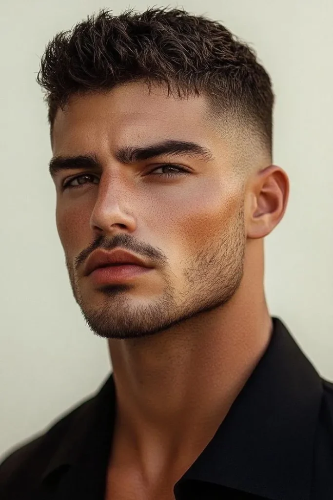 High Taper Fade Curly Hair