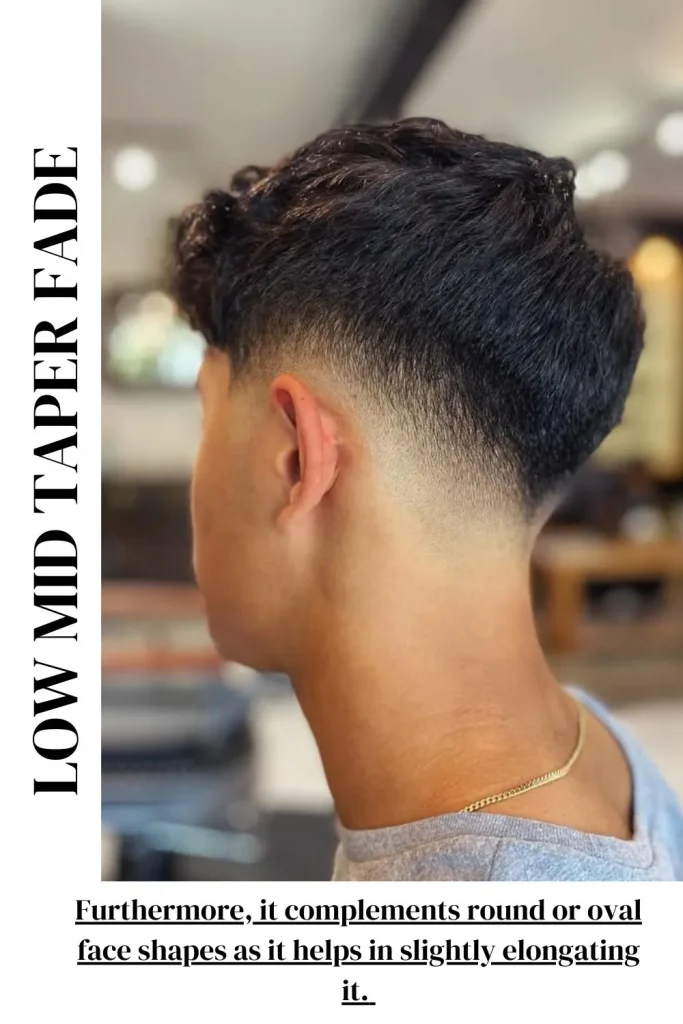 Mid Taper Fade with Messy Top