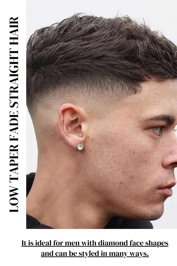 Low Taper Fade Straight Hair