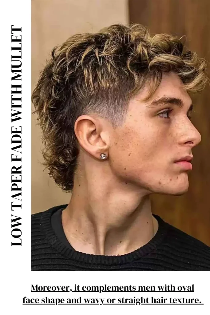 Low Taper Fade with Mullet