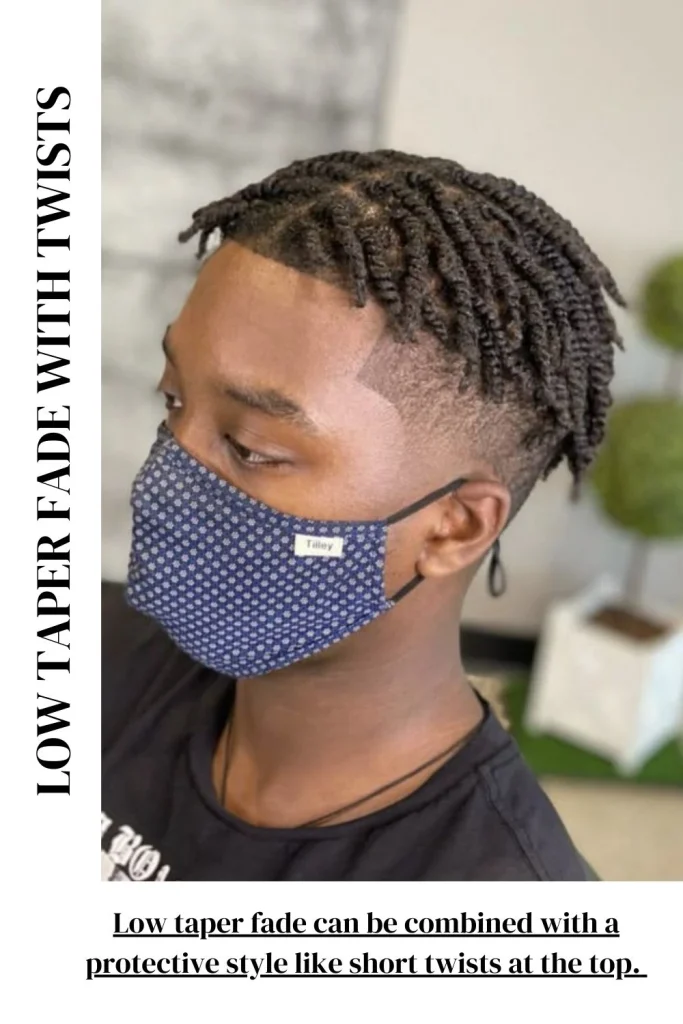 Low Taper Fade with Twists