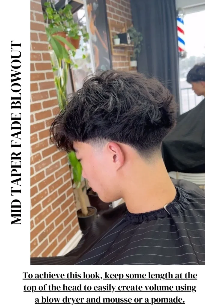 Mid Taper Fade Blowout