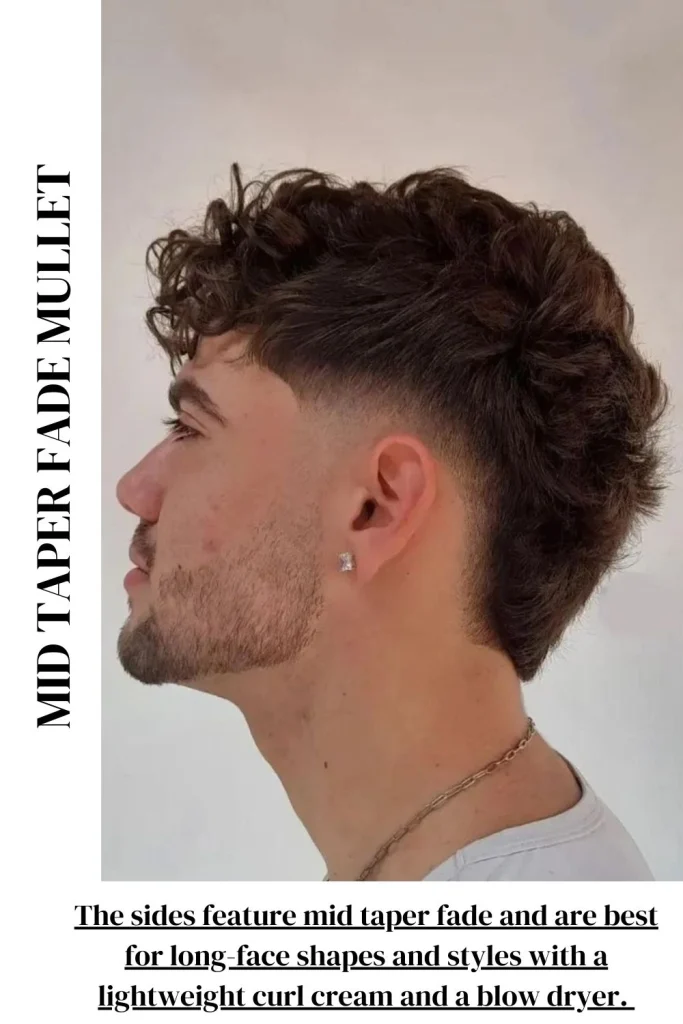 Mid Taper Fade Mullet