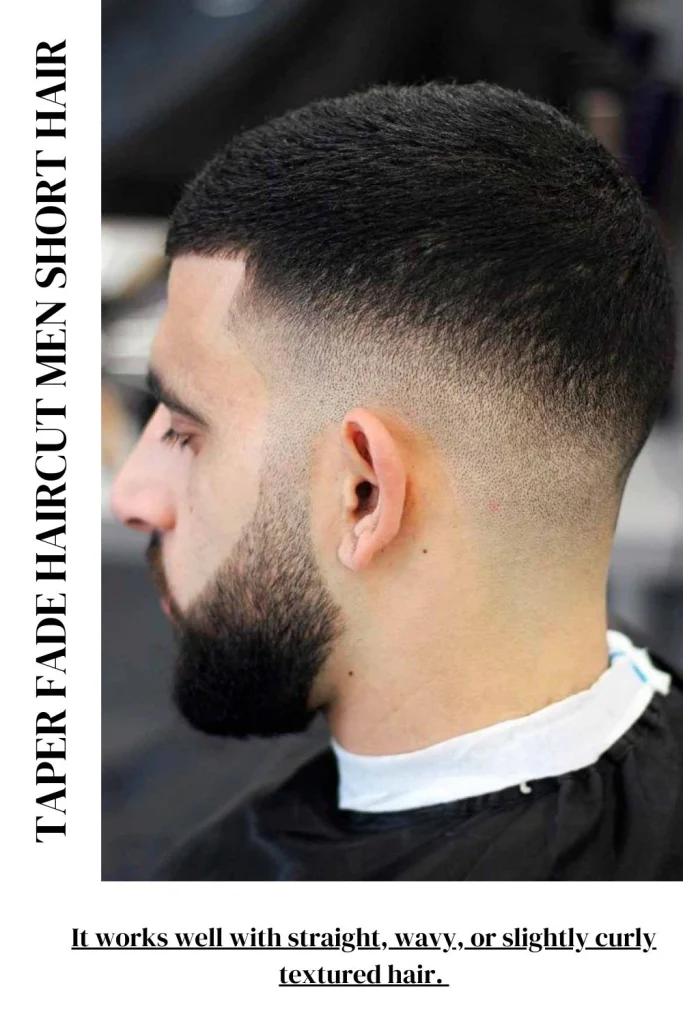 Taper Fade Haircut Men Short Hair