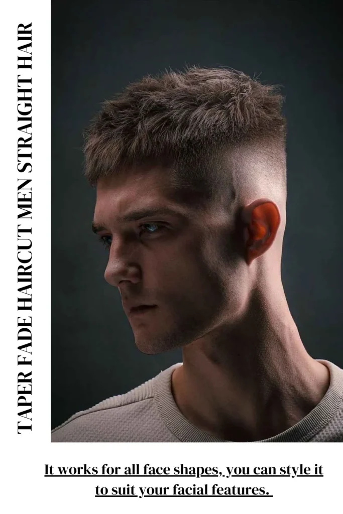 Taper Fade Haircut Men Straight Hair