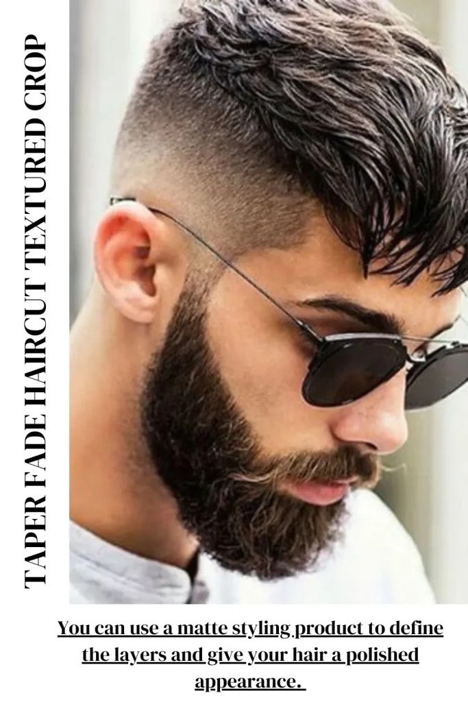 Taper Fade Haircut with Textured Crop