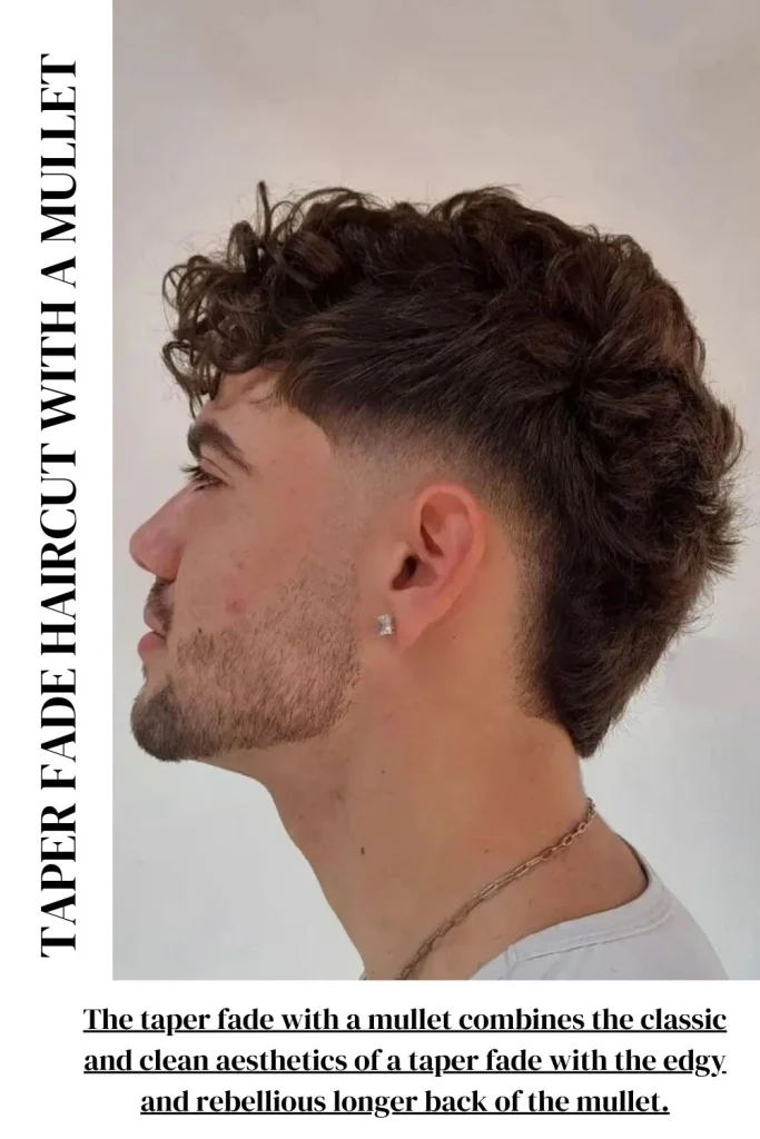 Taper Fade Haircut with a Mullet