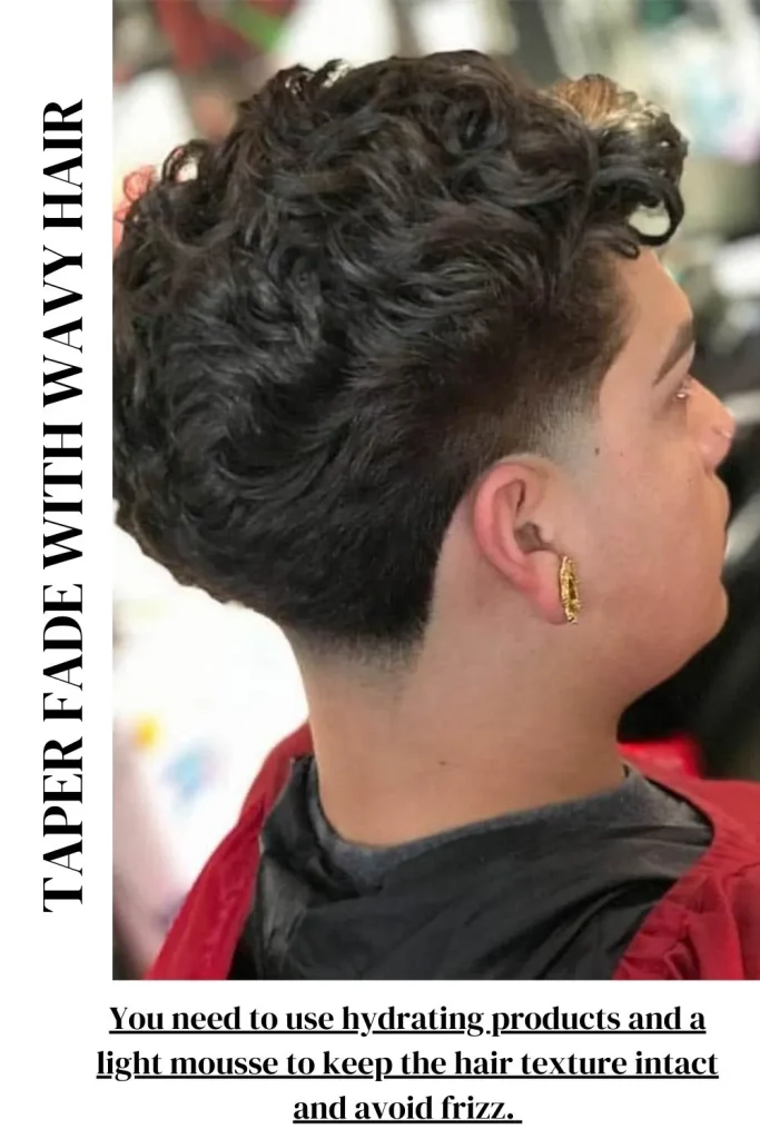 Taper Fade with Wavy Hair