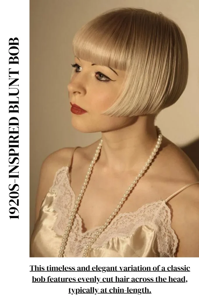 1920s-Inspired Blunt Bob