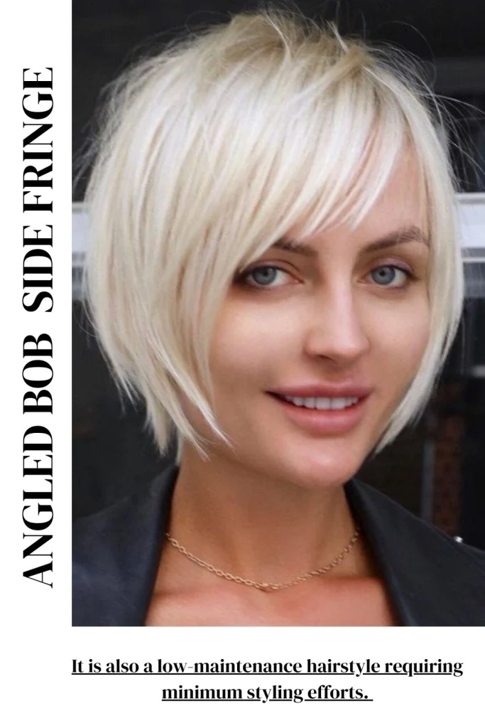 Angled Bob with Side Fringe