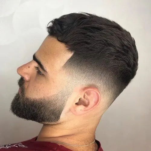 Caesar cut fade