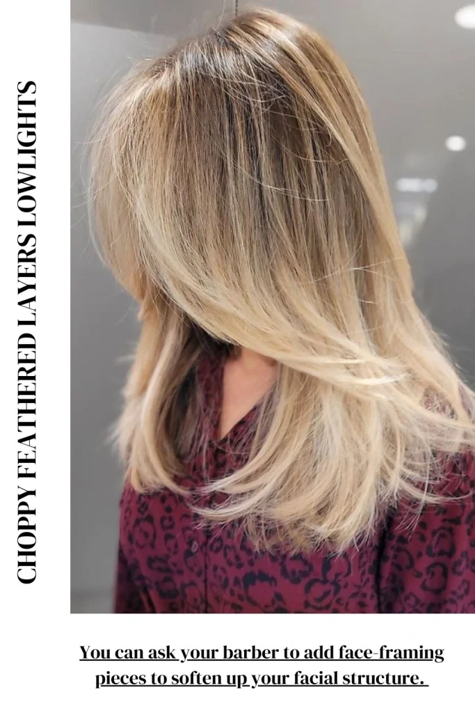 Choppy Feathered Layers with Lowlights 