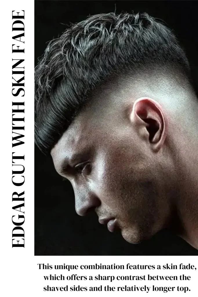 Edgar Cut with Skin Fade