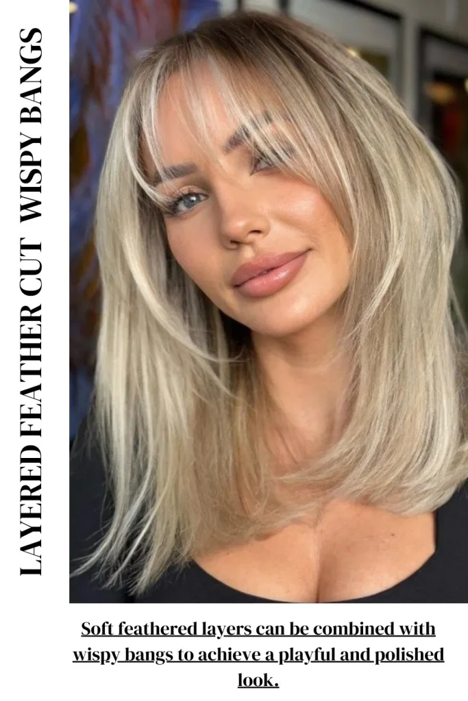 Layered Feather Cut with Wispy Bangs