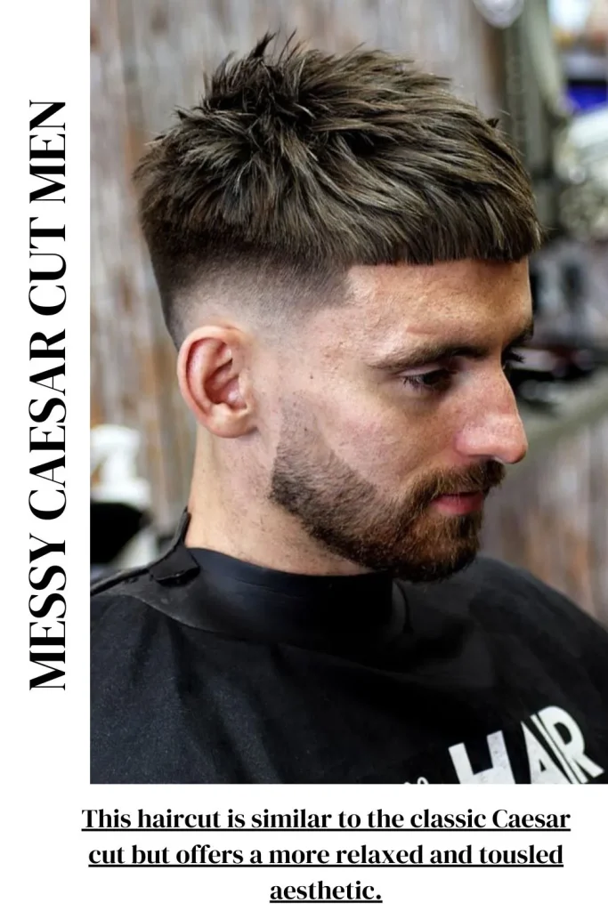 Messy Caesar Cut Men