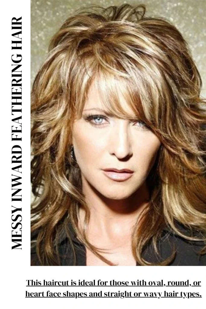 Messy Inward Feathering Hair