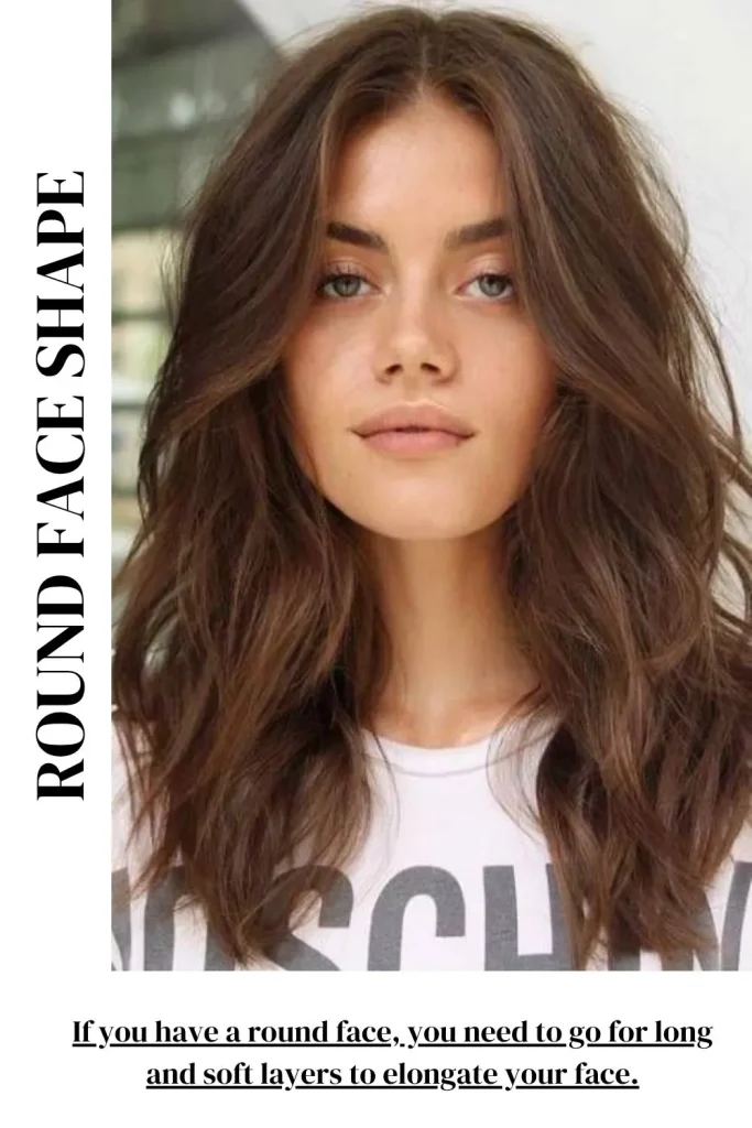 Round Face Shape Medium Layered Haircuts
