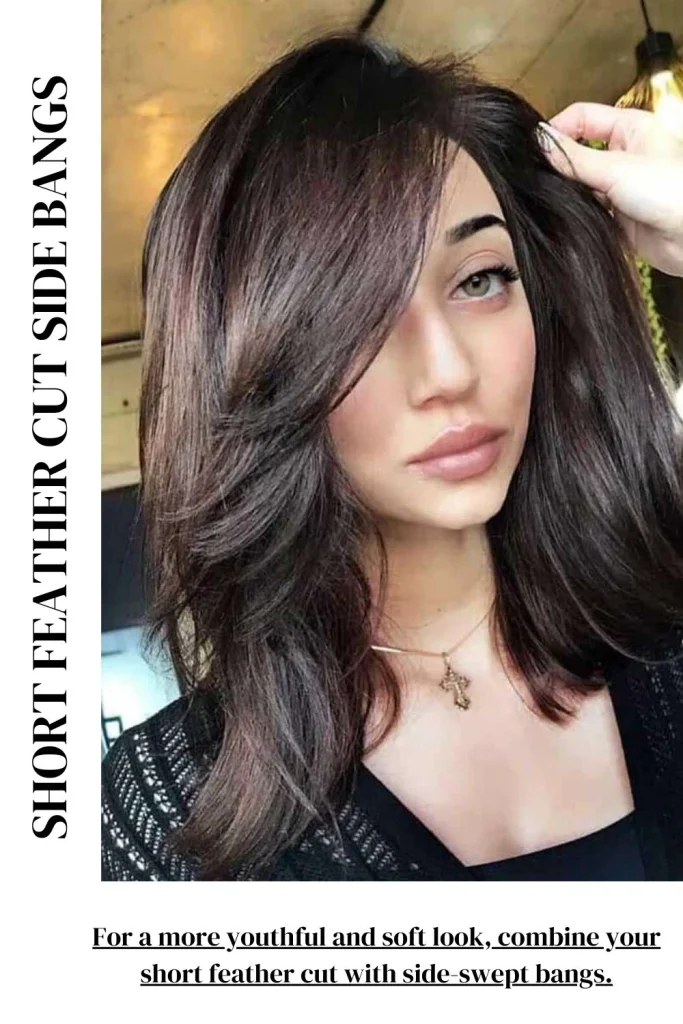 Short Feather Cut with Side Bangs
