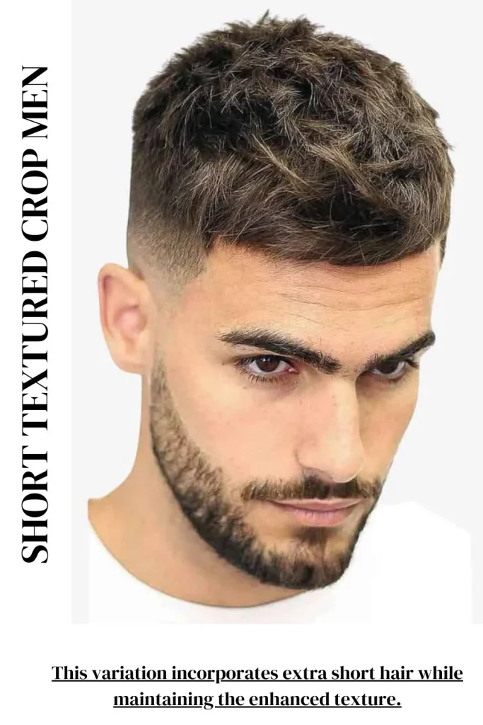 Short Textured Crop Men
