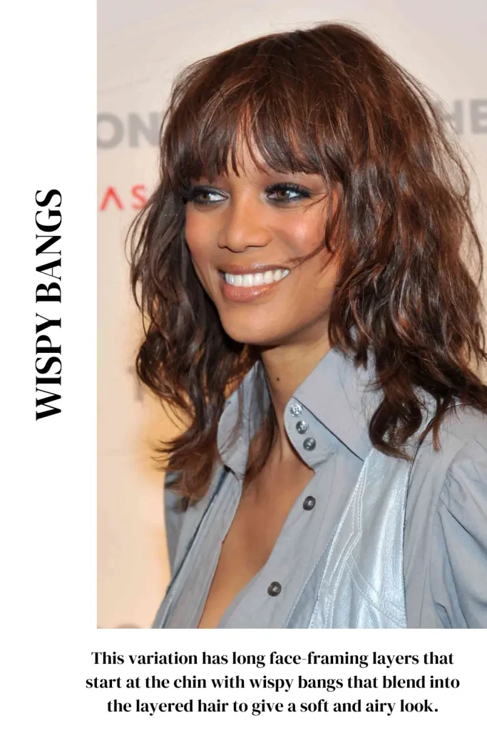 Shoulder-Length Layers with Wispy Bangs