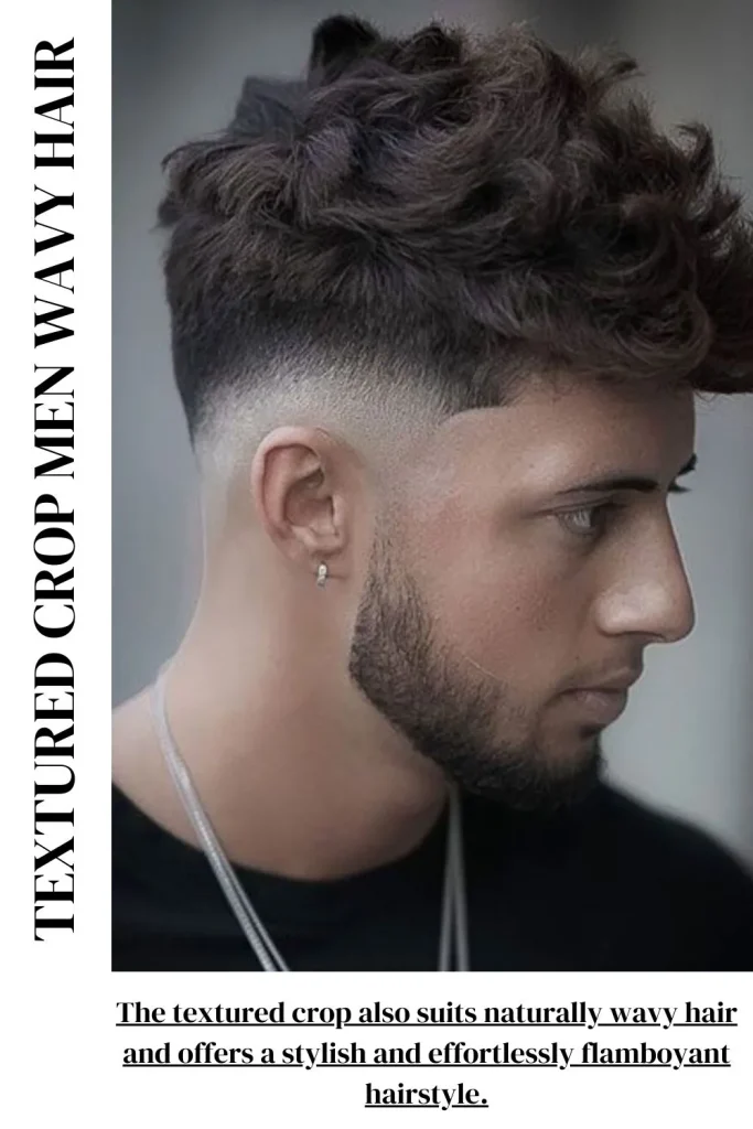Textured Crop Men Wavy Hair